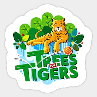 Trees For Tigres Sticker